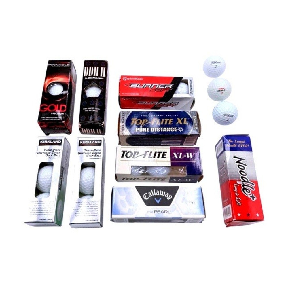 Lot of 14 Mixed Brand Golf Balls Callaway HX Pearl Top-Flite TaylorMade Titleist